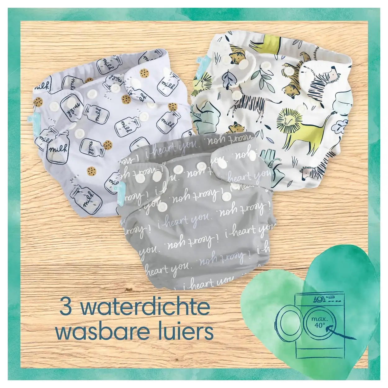 Pampers Harmonie Hybrid Wasbare Luiers 3 Stuks Baby 12 Pampers Harmonie Hybrid Wasbare Luiers