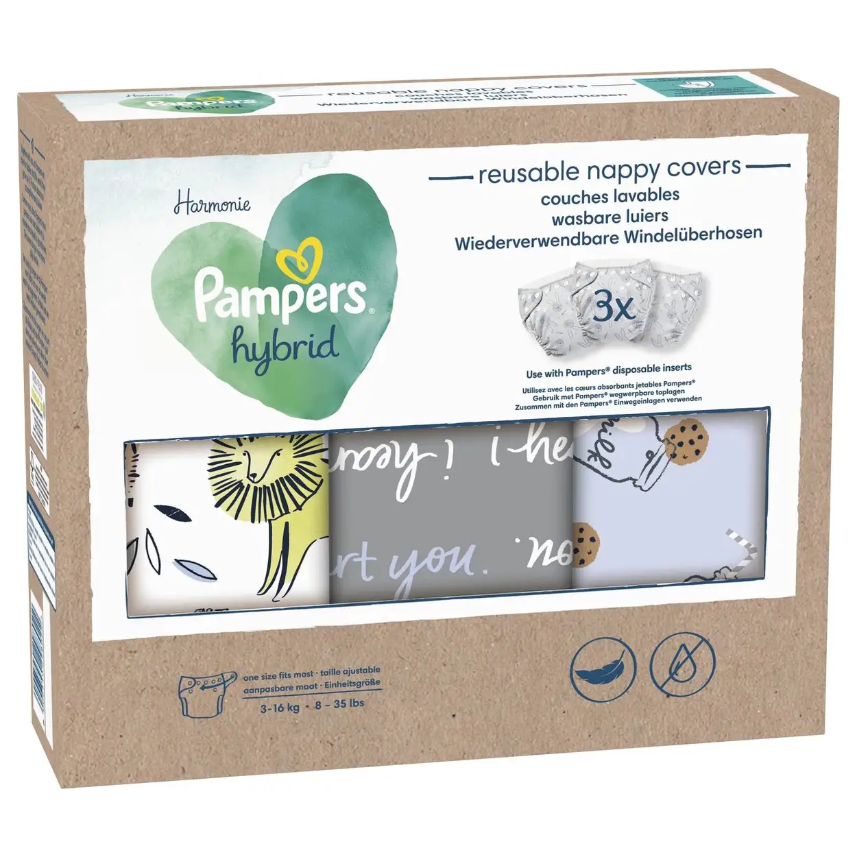 Pampers Harmonie Hybrid Wasbare Luiers 3 Stuks Baby 13 Pampers Harmonie Hybrid Wasbare Luiers