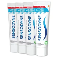 4x Sensodyne Sensitive Extra Frisse Tandpasta - Dagelijkse Tandpasta voor Pijngevoelige Tanden - 75 ml