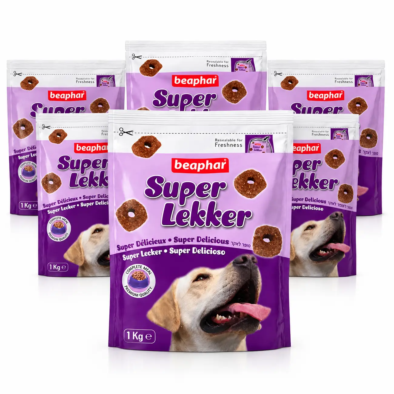 6x Beaphar Super Lekker 1kg honden brokken 2 6x Beaphar Super Lekker 1kg