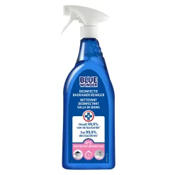 6x Blue Wonder Desinfectie Badkamer Reiniger Spray 750ml 7 6x Blue Wonder Desinfectie Badkamer Reiniger Spray 750ml