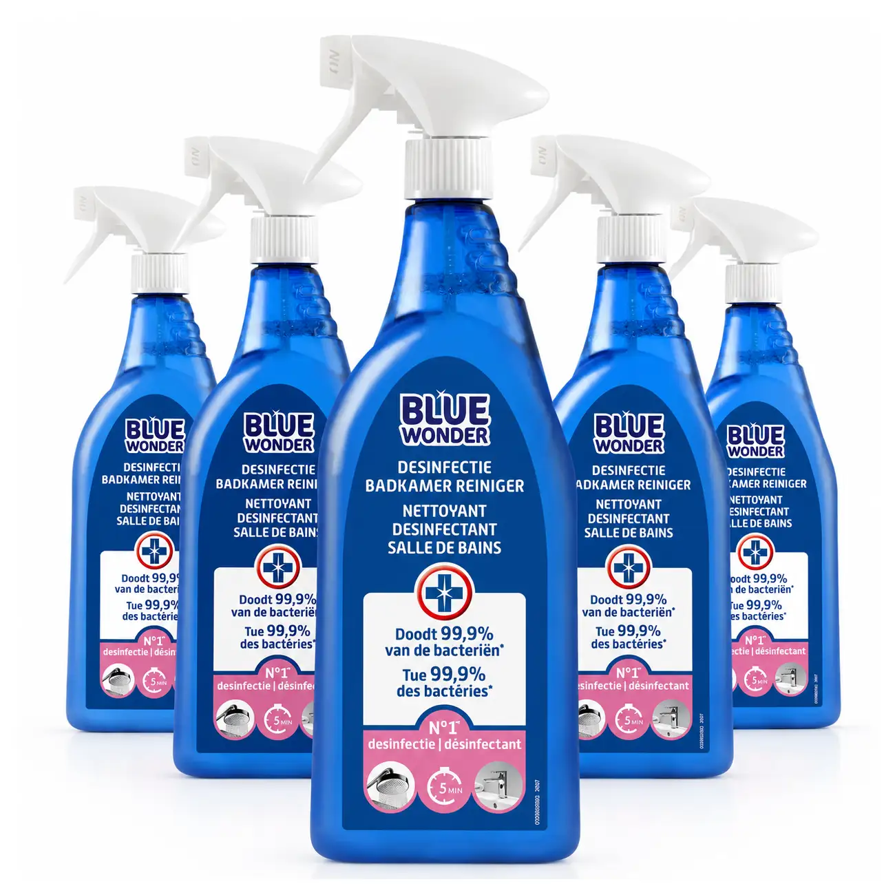 6x Blue Wonder Desinfectie Badkamer Reiniger Spray 750ml 3 6x Blue Wonder Desinfectie Badkamer Reiniger Spray 750ml
