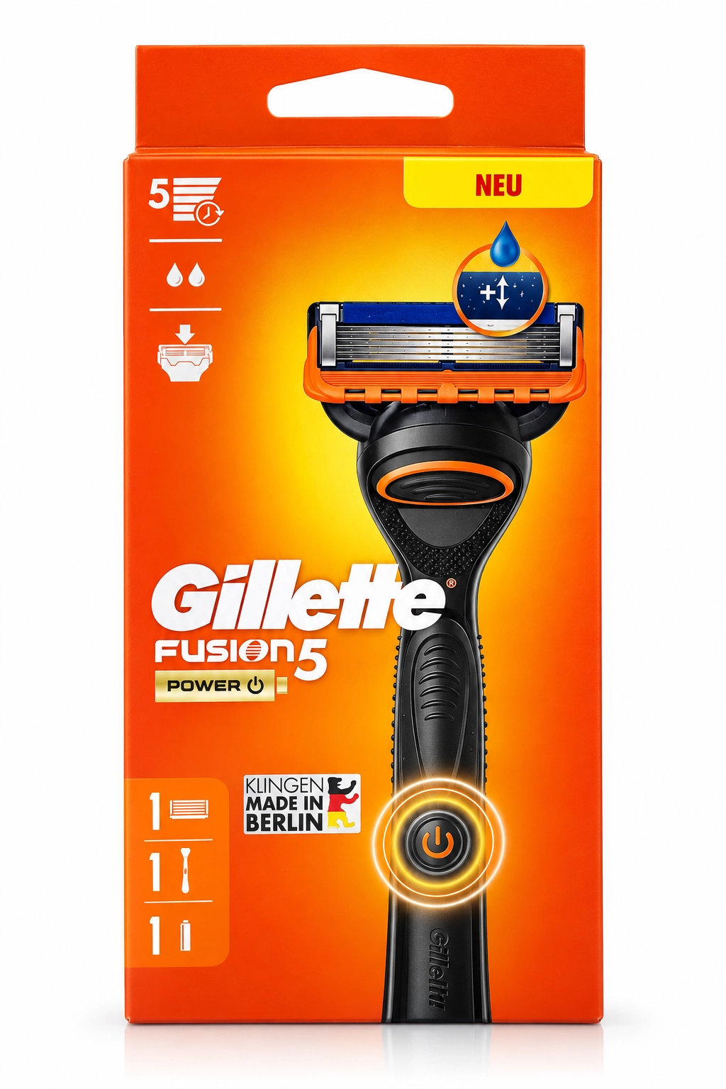 Gillette Fusion5 Power Scheermes – 1 Houder + 1 Mesje + Batterij 2 Gillette Fusion5 Power Scheermes – 1 Houder + 1 Mesje + Batterij