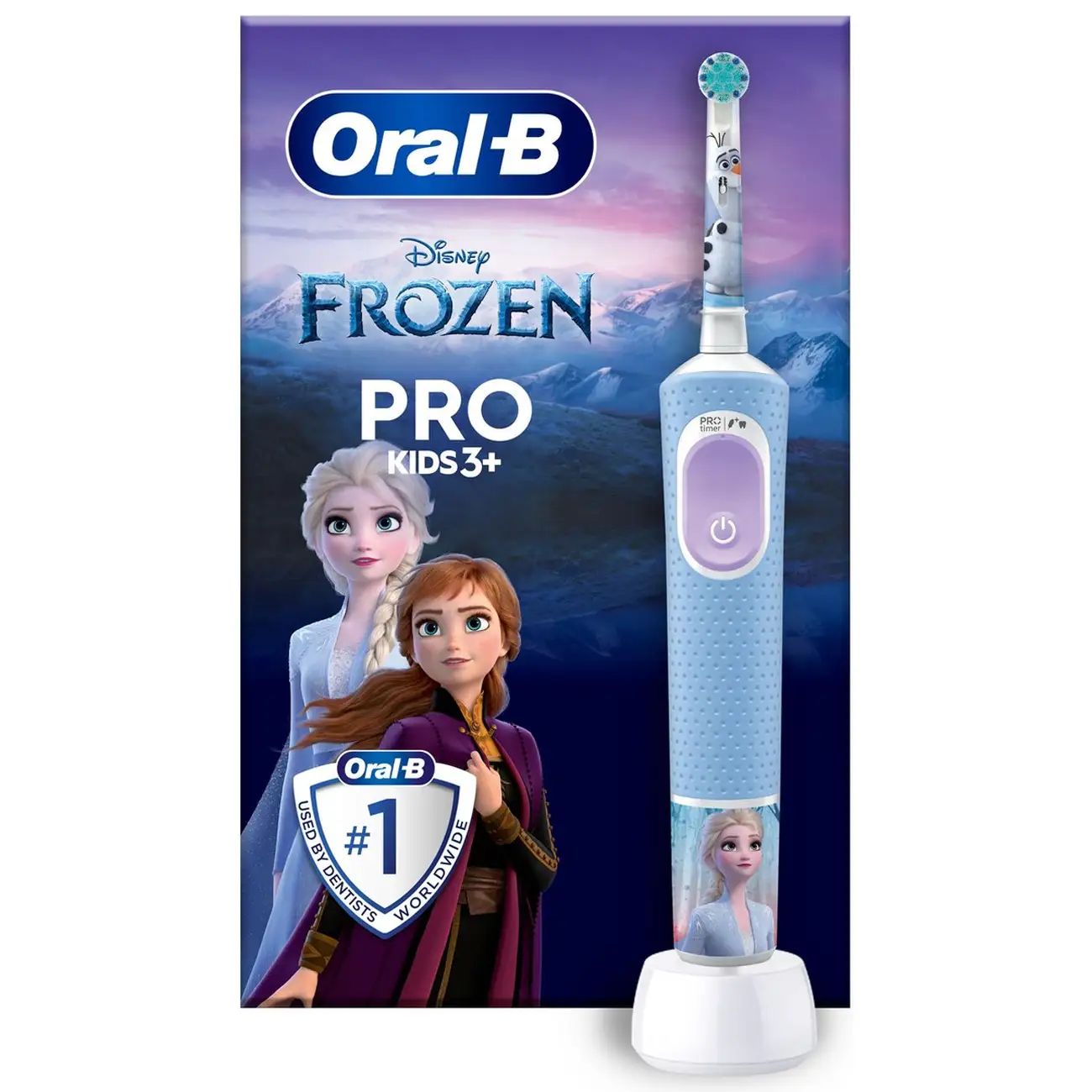 Oral-B Vitality Pro Kids Frozen Elektrische Tandenborstel 3+ 2 Oral-B Vitality Pro Kids Frozen Elektrische Tandenborstel 3+
