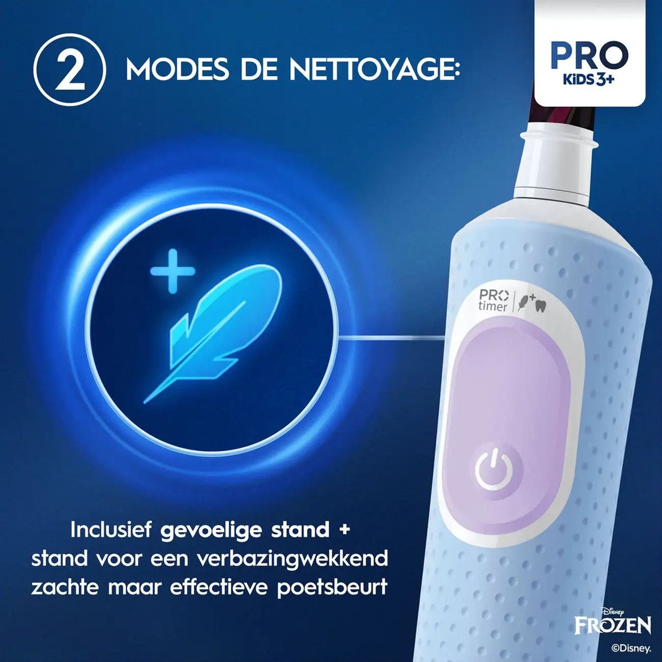 Oral-B Vitality Pro Kids Frozen Elektrische Tandenborstel 3+ 8 Oral-B Vitality Pro Kids Frozen Elektrische Tandenborstel 3+