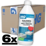 6x HG Kalkweg Concentraat 1 Liter Tegen kalk, roest & urinesteen