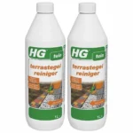 2x HG Terrastegelreiniger 1 Liter Herstelt en reinigt als nieuw