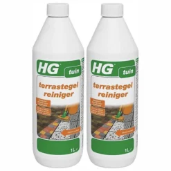 2x HG Terrastegelreiniger 1 Liter Herstelt en reinigt als nieuw