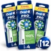 Oral-B Pro Cross Action - Opzetborstels - Met CleanMaximiser Technologie - 12 Stuks 2 Oral-B CrossAction Pro Opzetborstels 12 Stuks | Grondige Reiniging
