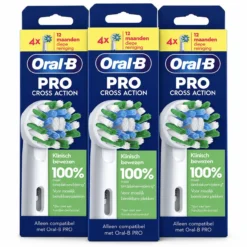 Oral-B Pro Cross Action - Opzetborstels - Met CleanMaximiser Technologie - 12 Stuks
