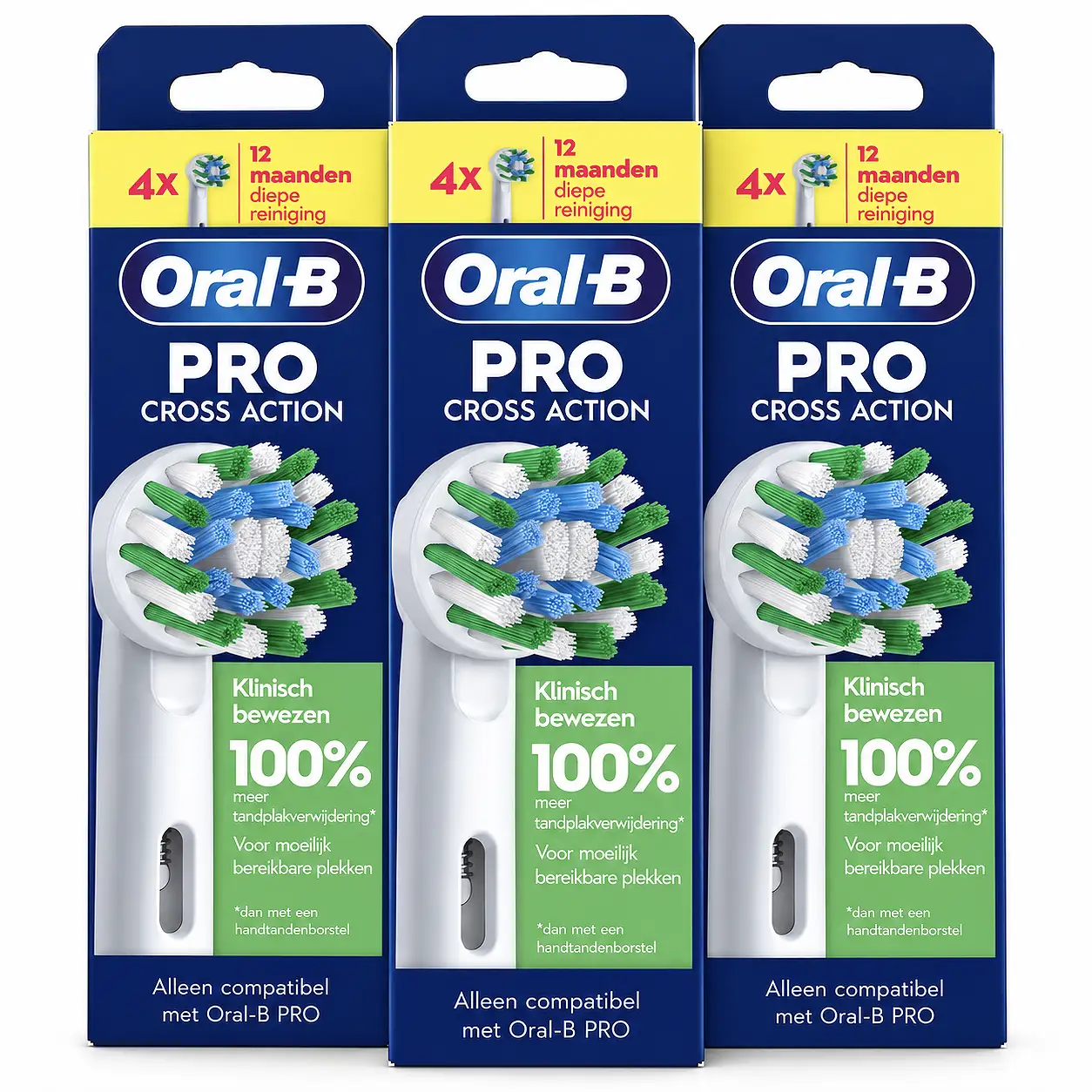 Oral-B Pro Cross Action - Opzetborstels - Met CleanMaximiser Technologie - 12 Stuks 2 Oral-B Pro Cross Action - Opzetborstels - Met CleanMaximiser Technologie - 12 Stuks