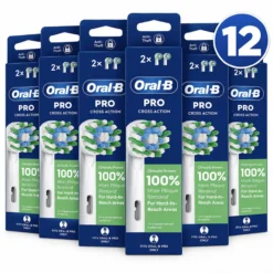 Oral-B Pro Cross Action - Opzetborstels - Met CleanMaximiser Technologie - 12 Stuks