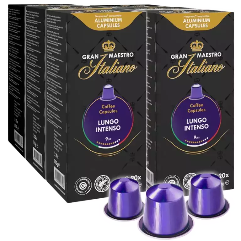 Koffiecups Gran Maestro Italiano Lungo Intenso 120 stuks (0,10 p/s)